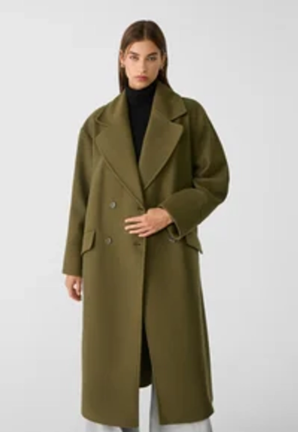 Stradivarius SOFT-TOUCH - Manteau classique - khaki/kaki - ZALANDO.FR