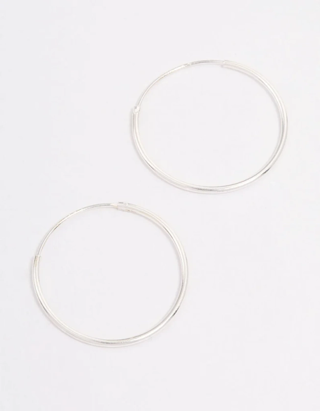 Sterling Silver Hoop Earrings 20mm