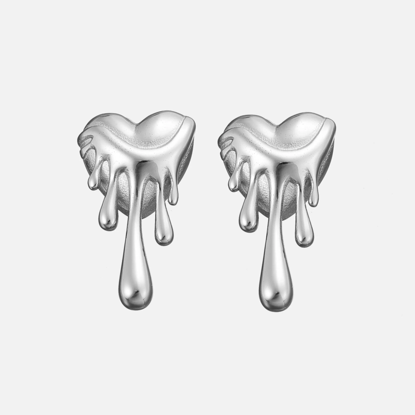 Meltdown Earrings - Silver