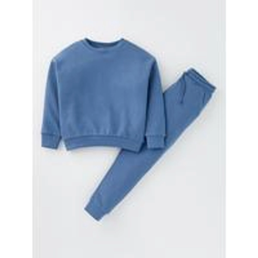 Boys Longsleeve Blue Sweat Top & Jogger Set