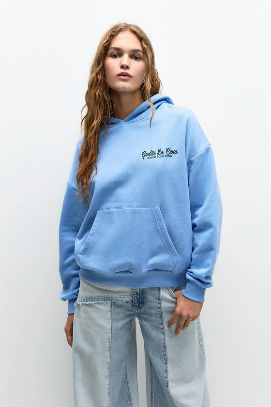 Hoodie mit Kapuze und Pasta - PULL&BEAR