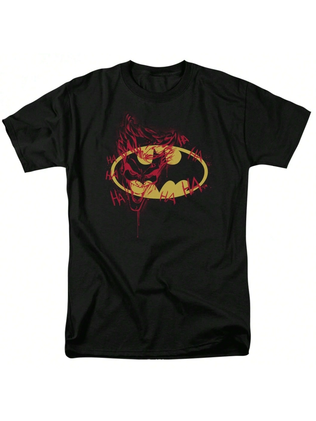 Batman Batman Logo Joker Graffiti T-Shirt