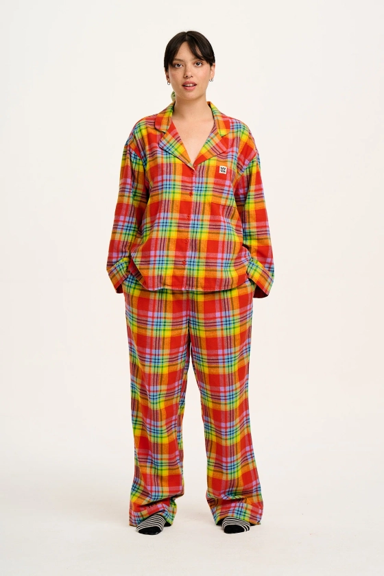 Dreamer - Soft Brushed Cotton Pyjama Set in Ncuti Tartan Print