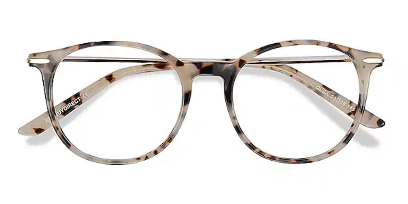 Quill Round Ivory Tortoise Glasses for Women | Eyebuydirect