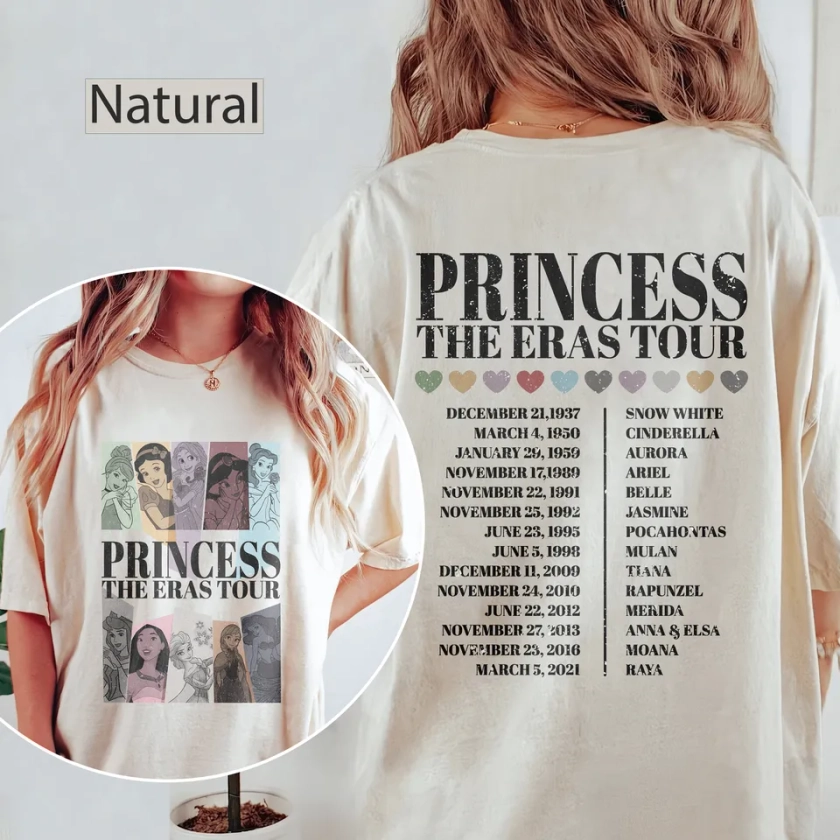 Princess Eras Tour Shirt, Disney Princess Shirt, Disney Princess Characters Shirt, Disney Girl Trip Shirt, Disney World Shirt, Disney Shirt sold by XGreen | SKU 3164303 | Printerval UK