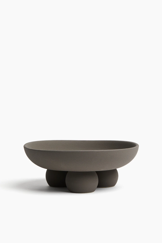 Large stoneware bowl - Dark mole - Home All | H&M GB