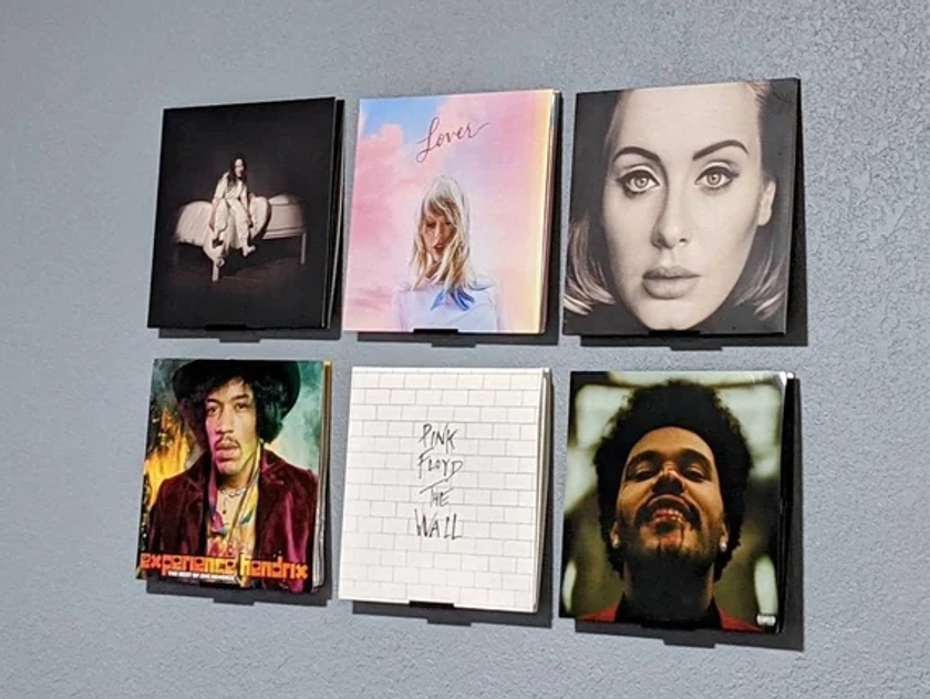 Vinyl Record Shelf | Album Wall Mount Display