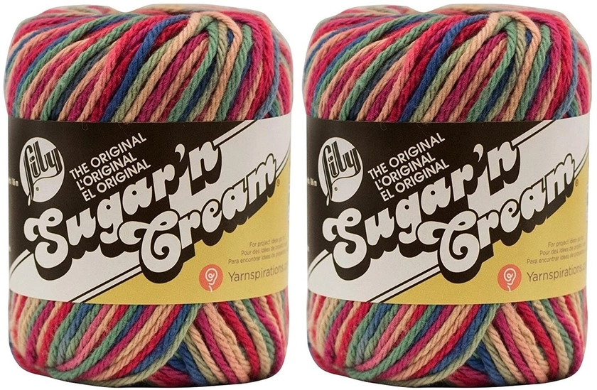 (Pack of 2) Lily Sugar'n Cream Yarn - Ombres-Painted Desert