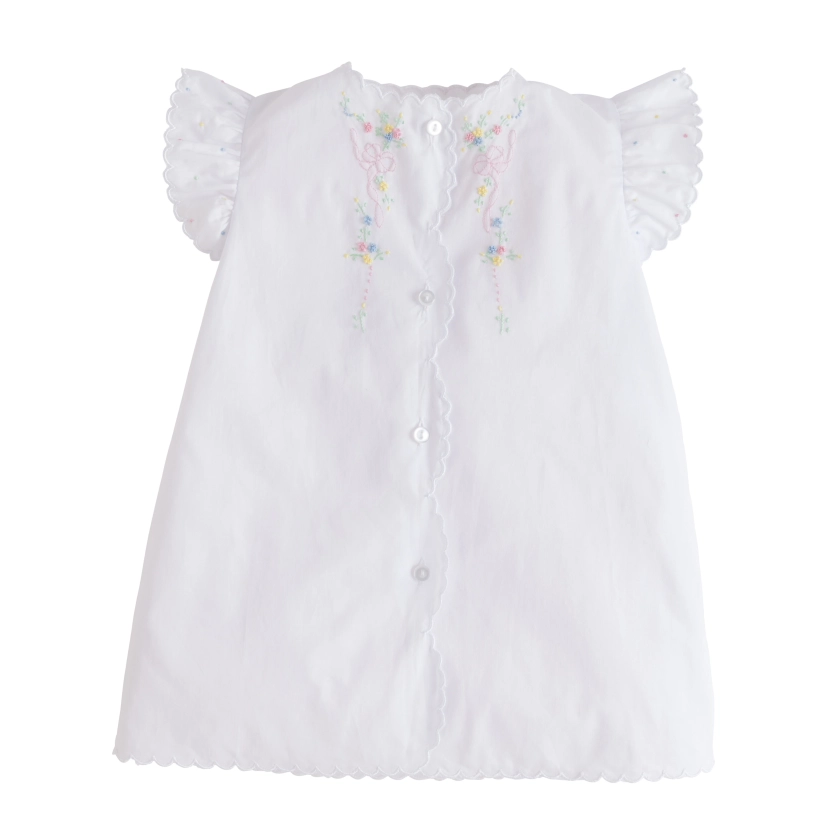 Newborn Embroidered Gown - Girls Classic Clothes