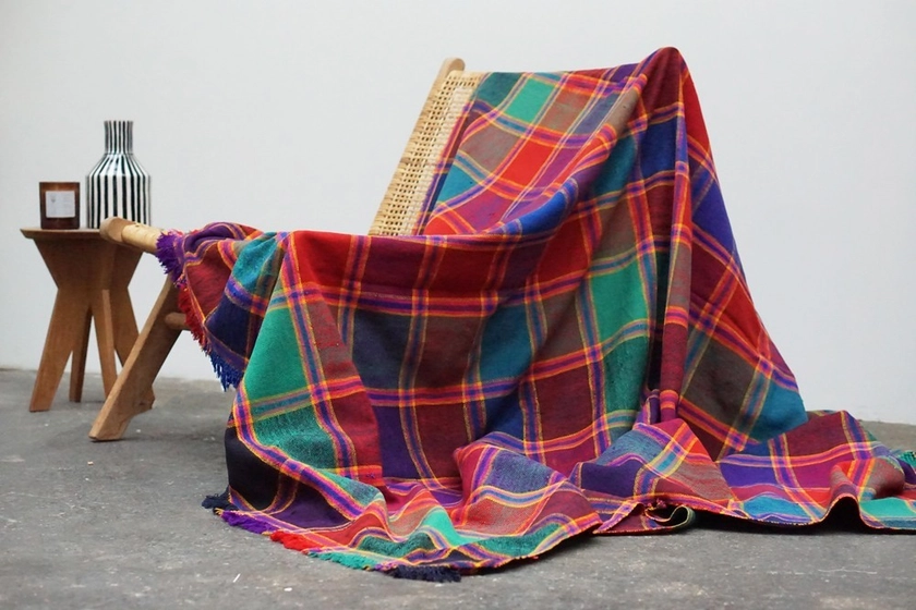 Plaid berbère ancien. Maroc. 199 x 168cm