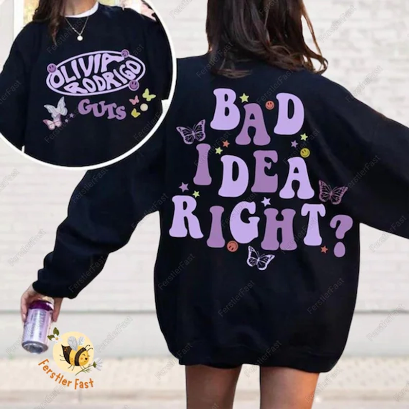Olivia Rodrigo T-Shirt, Bad Idea Right Shirt, Guts Tour Shirt, 2024 World Tour Shirt, Olivia Rodrigo Unisex Tee, Olivia Concern Shirt