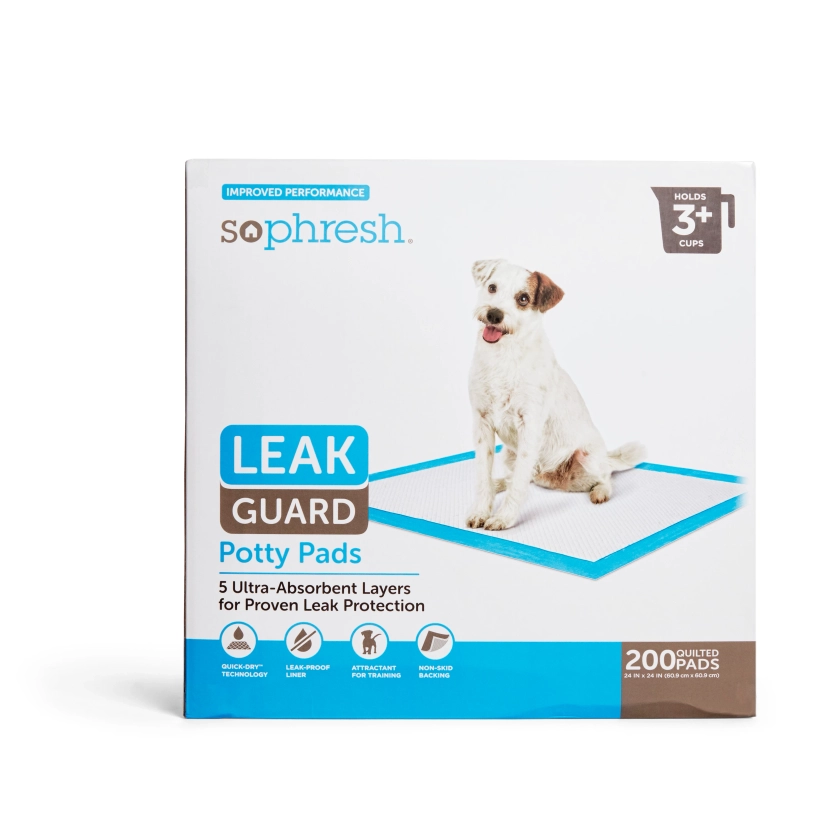 So Phresh Large Leak Guard Quilted Potty Pads, Count of 200 | Petco