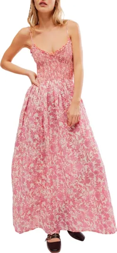 Free People Sweet Nothings Floral Print Sleeveless Maxi Sundress | Nordstrom