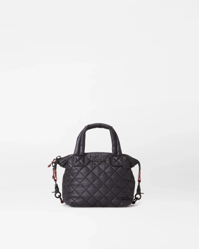 Black Micro Sutton Crossbody Bag