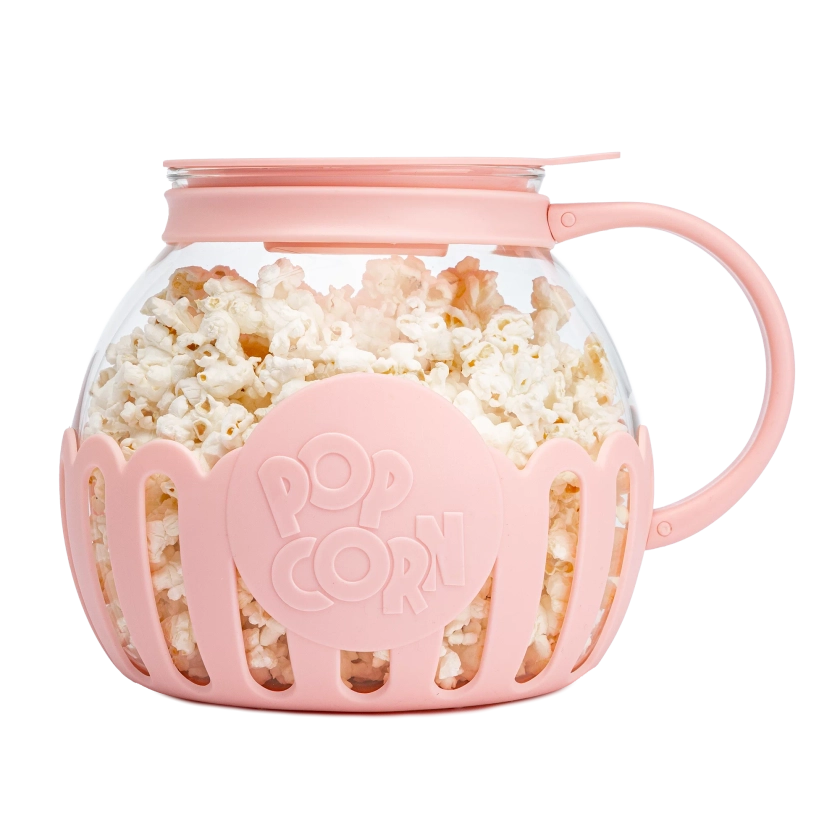 Paris Hilton Microwave Popcorn Popper, Dishwasher Safe, 3.3-Quart, Pink