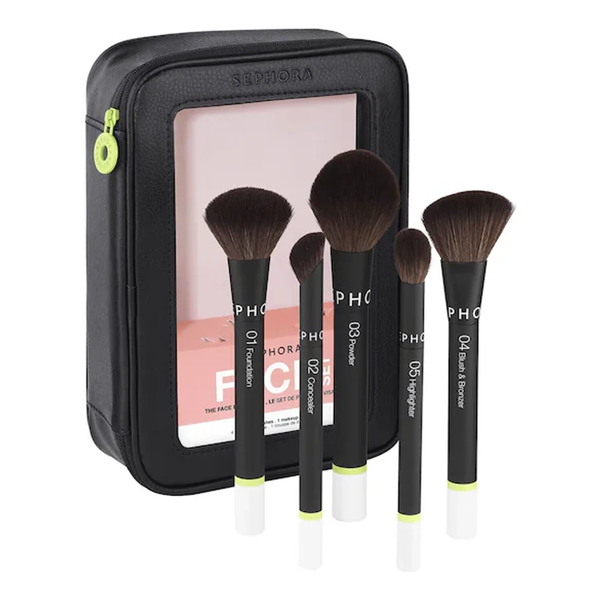 SEPHORA COLLECTION | Le Set de Pinceaux Visage - Application intuitive, fini parfait