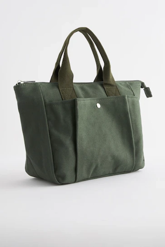 Khaki Green Handheld Lunch Bag