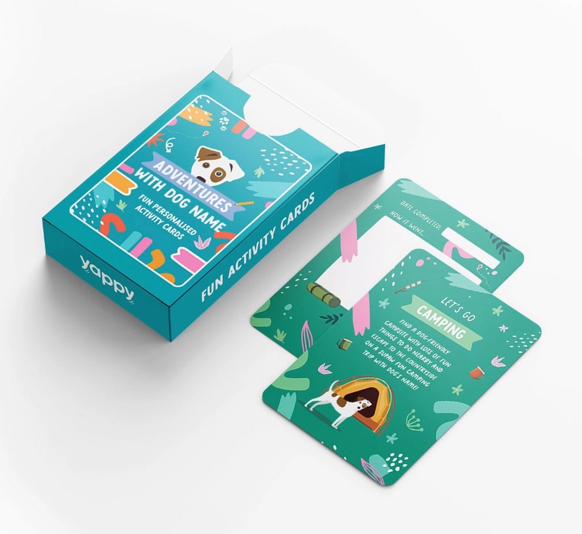 Personalised Dog Activity Cards: Adventures With your dog