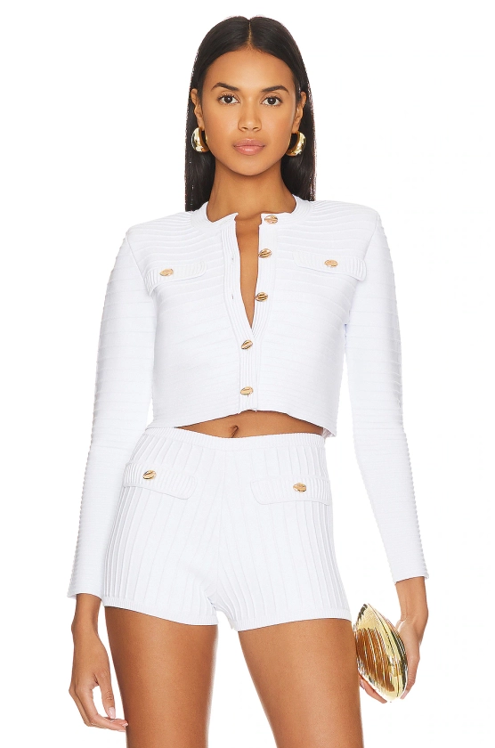 retrofete Yolanda Cardigan in White | REVOLVE