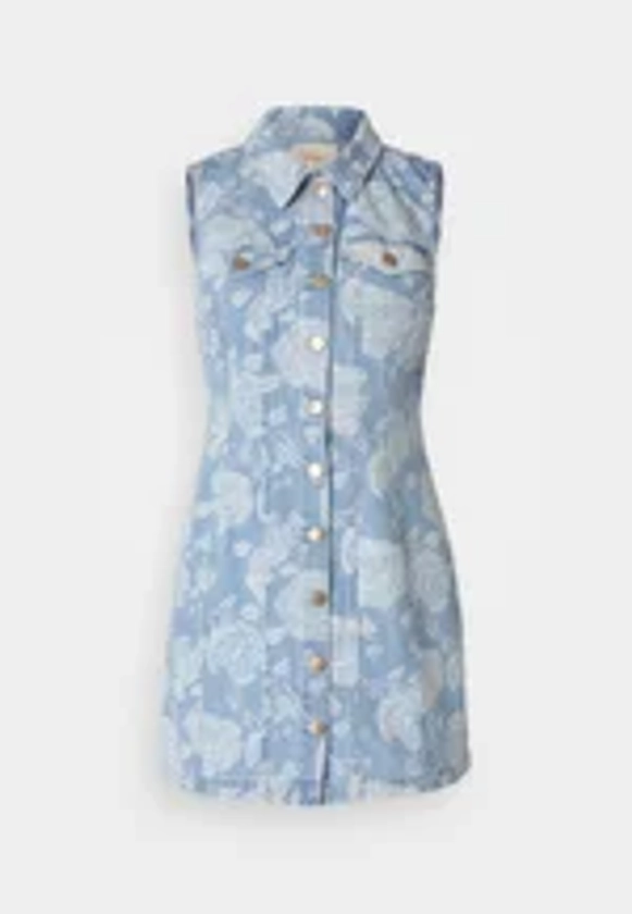 ONLY Petite ONLZINDY DRESS - Robe en jean - light blue denim/denim bleu gris - ZALANDO.FR