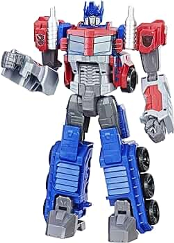 Transformers Toys Heroic Optimus Prime Action Figure - Timeless Large-Scale Figure, Changes into Toy Truck - Toys for Kids 6 and Up, 11-inch (Amazon Exclusive)