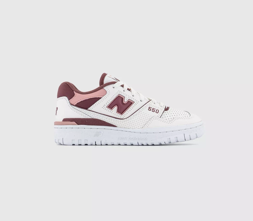 New Balance BB550 Trainers Sea Salt Pink Red - Women's Trainers