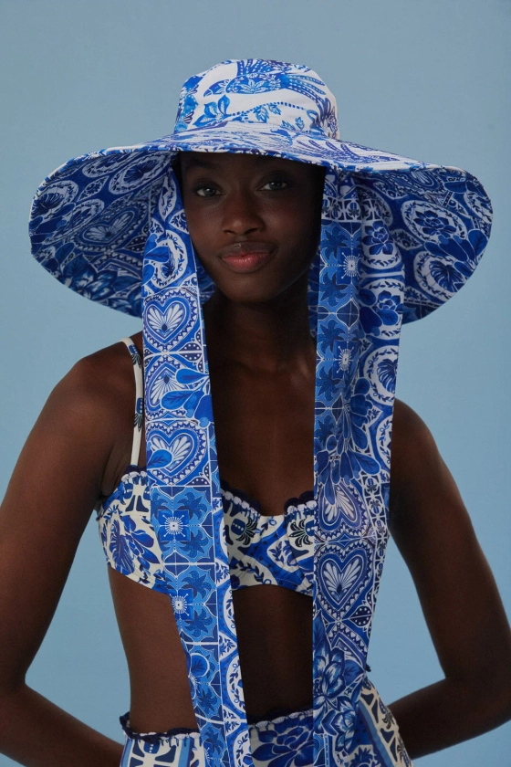 Blue Tile Dream Bucket Hat