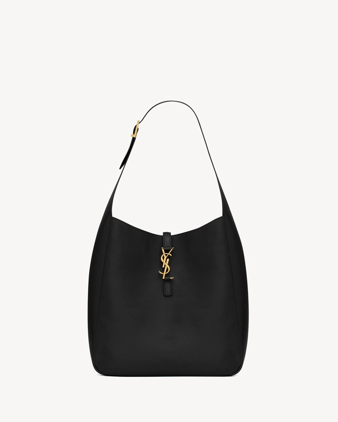 Le 5 à 7 large souple en cuir grainé | Saint Laurent | YSL.com