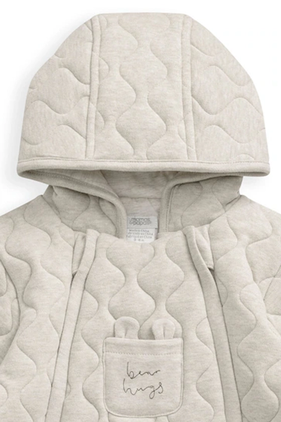 Buy Mamas & Papas Natural Quilted Bear Jersey Pramsuit from the Next UK online shop