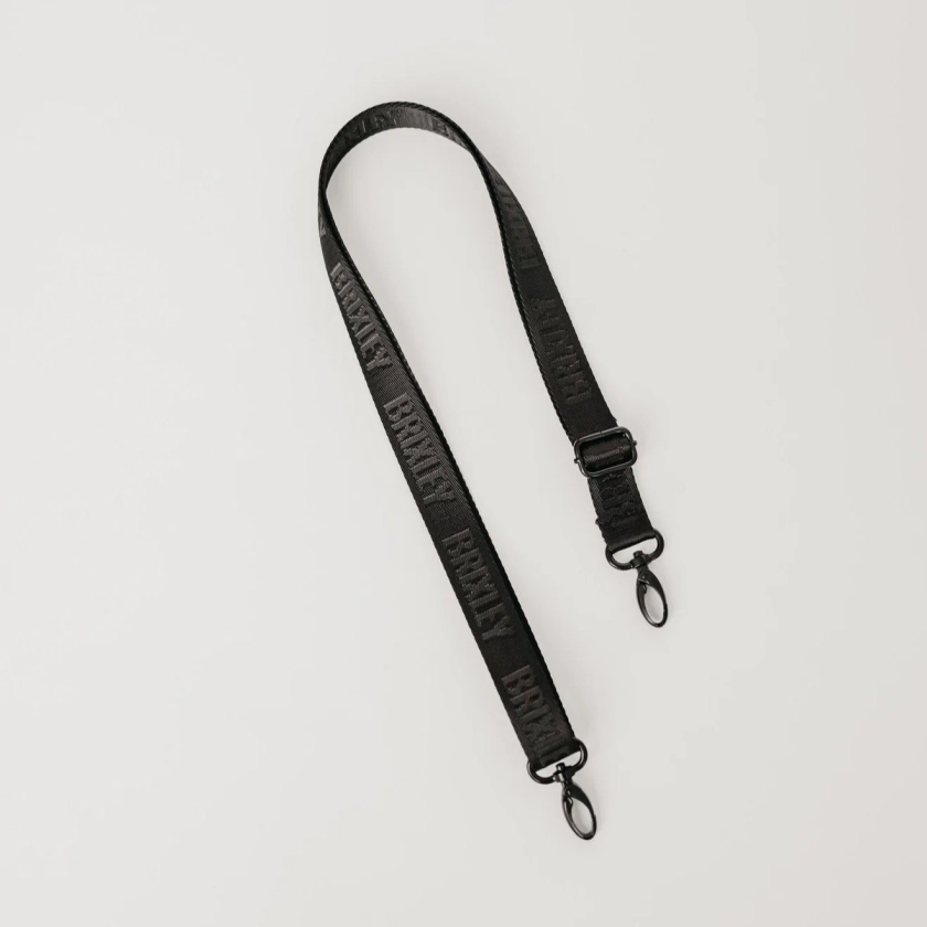 Black Brixley Logo Strap