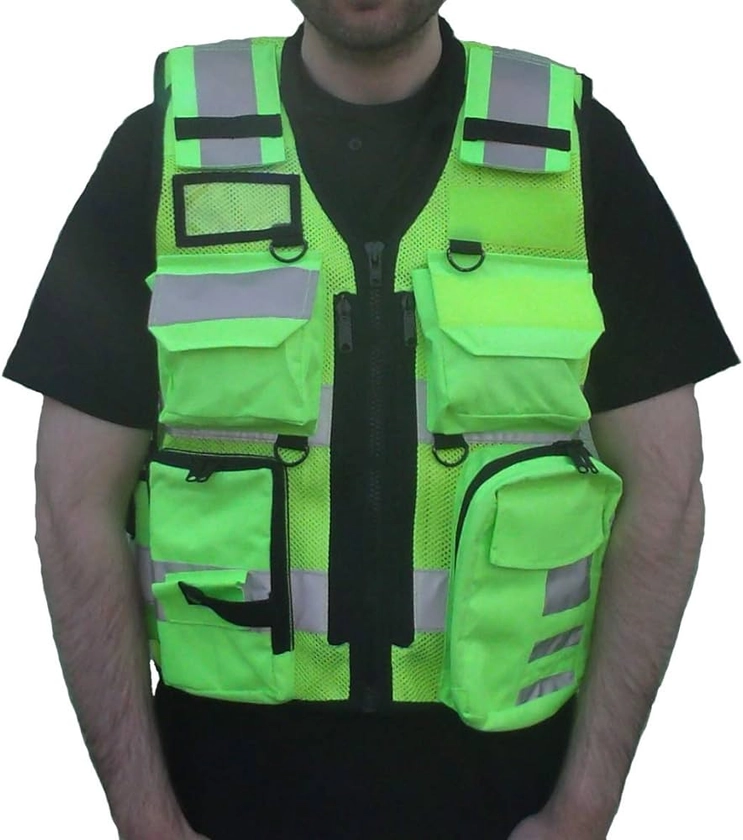Hi-Viz Tactical Utility Patrol Vest for Security Officers, Enforcement Officers, Dog Handlers : Amazon.co.uk: DIY & Tools