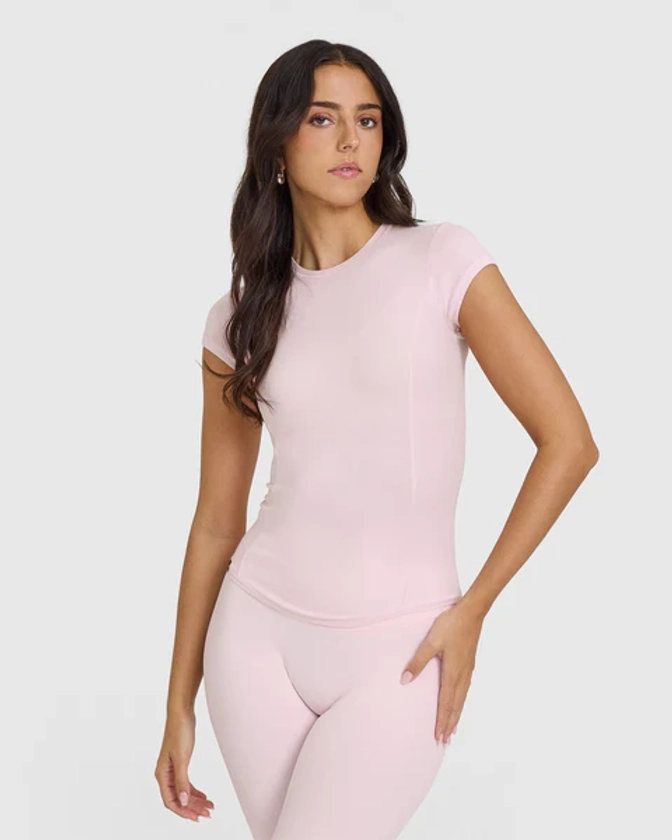 Mellow Rib T-Shirt | Ballet Pink