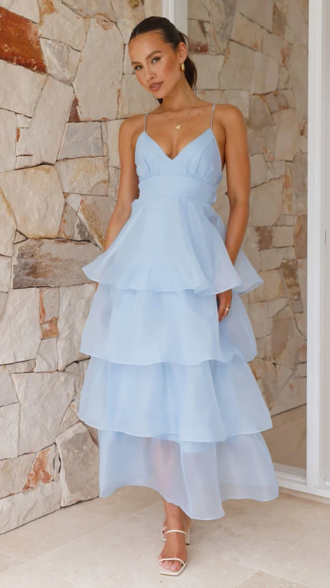Shayla Maxi Dress - Blue - Buy Women's Dresses - Billy J