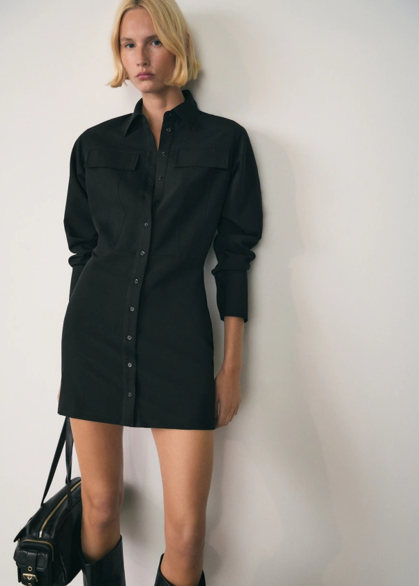 Short shirt dress - Women | MANGO USA