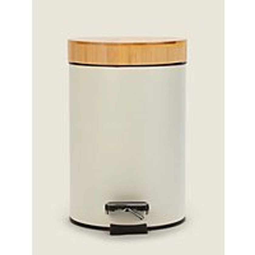 Natural Pedal Bin With Bamboo Lid 3L