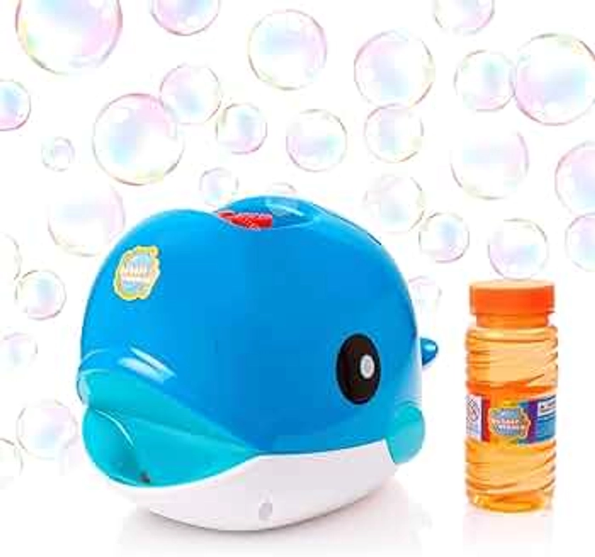 Bubble Mania Bubble Machine - Bubble Blower Whale For Kids - Automatic Bubble Maker Machine