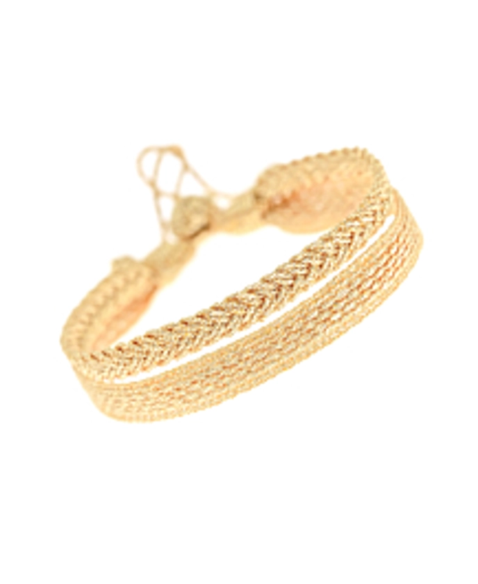 RELUCENT DOUBLE BRACELET GOLD