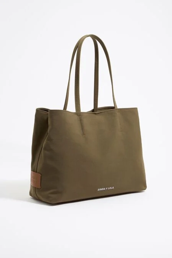 Grand sac shopping Chihuahua gabardine olive