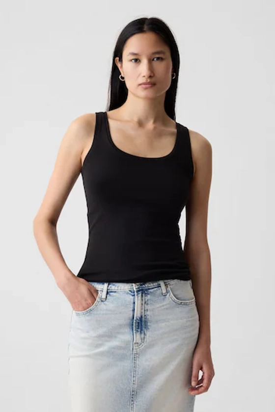 Buy Gap Black Modern Scoop Neck Vest from the Next UK online shop