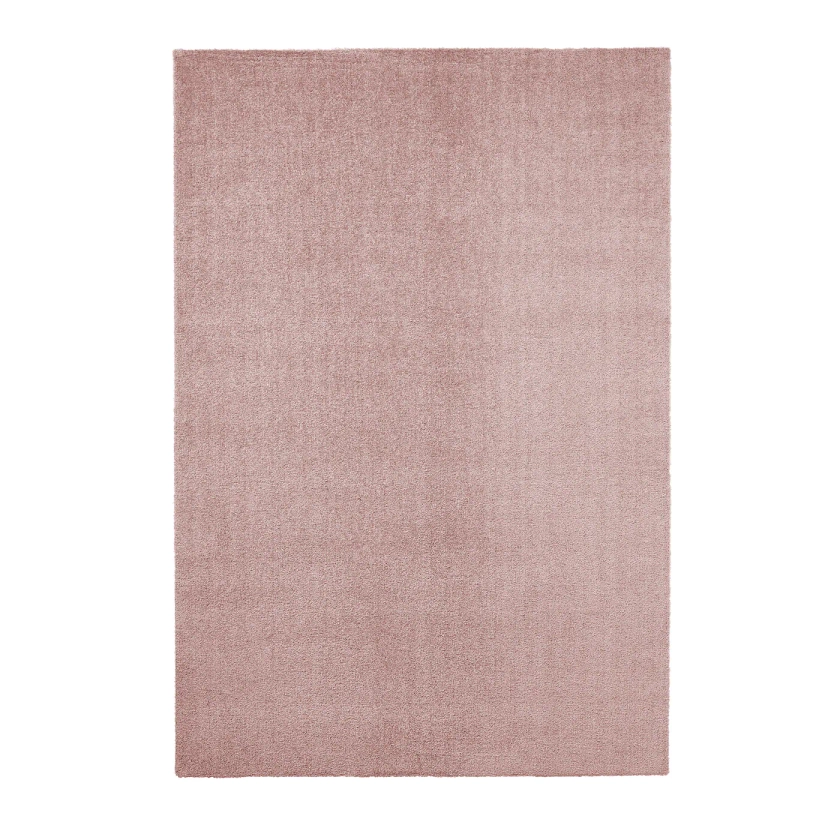 KNARDRUP Tappeto, pelo corto - rosa pallido 160x230 cm