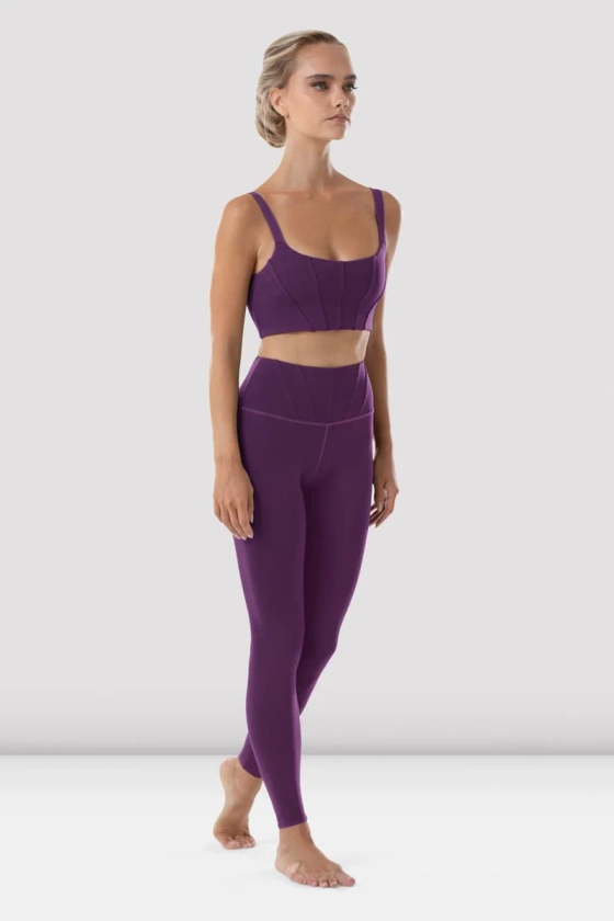 Ladies Reva Full Length Legging, Purple