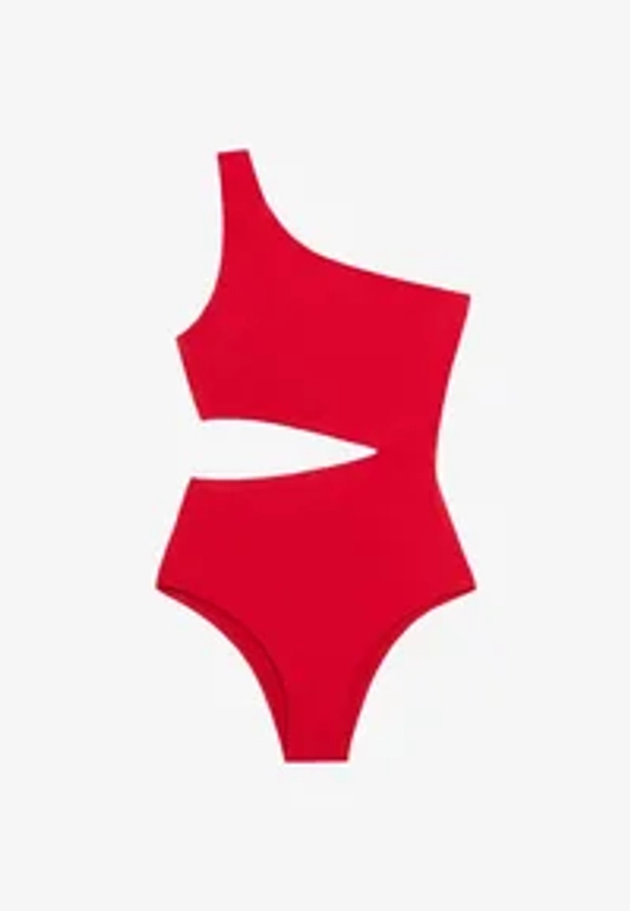 OYSHO ASYMMETRIC - Maillot de bain - red/rouge - ZALANDO.FR