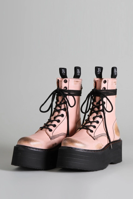 DOUBLE STACK BOOT - PINK