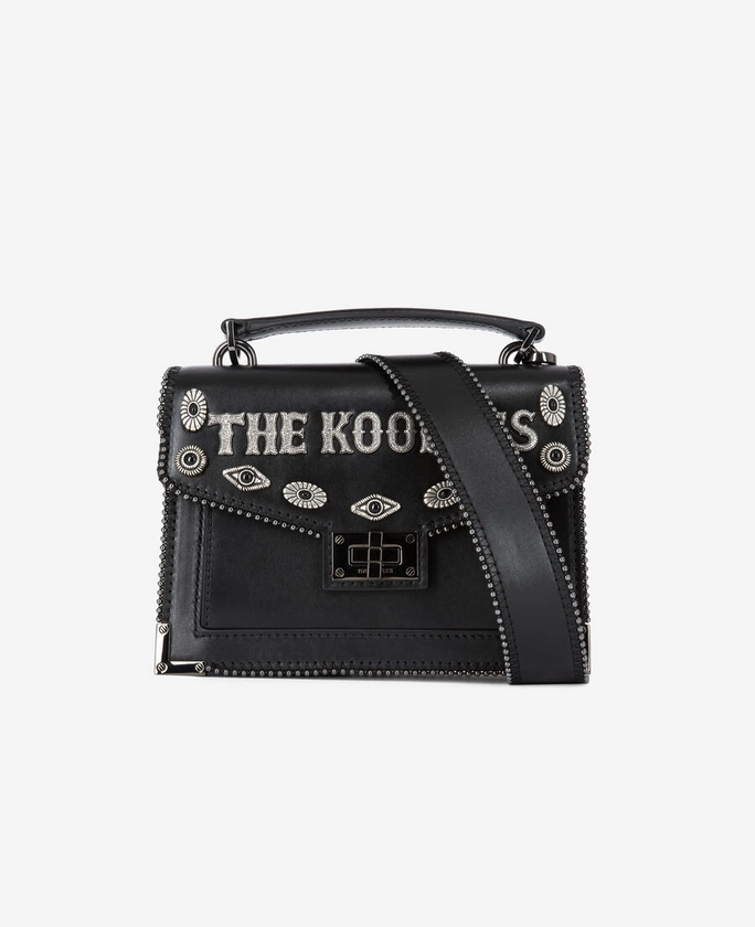 The Kooples Sac Emily small en cuir noir