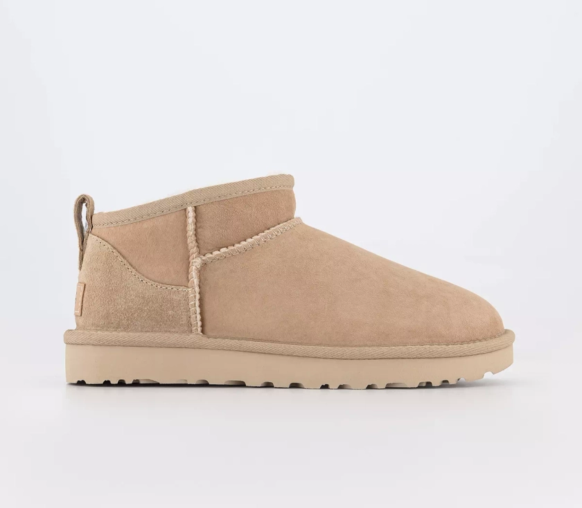 UGG Classic Ultra Mini Boots Sand - Women's Ankle Boots