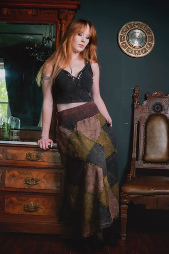 Bog Witch Patchwork Skirt