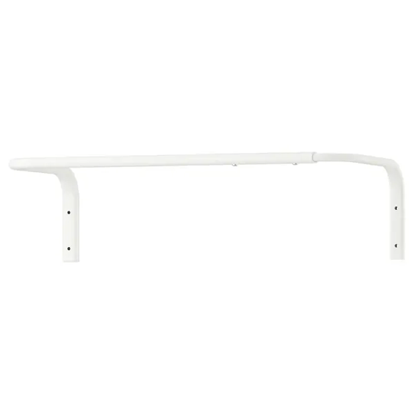 Kledingroede, MULIG, wit, 60-90 cm - IKEA