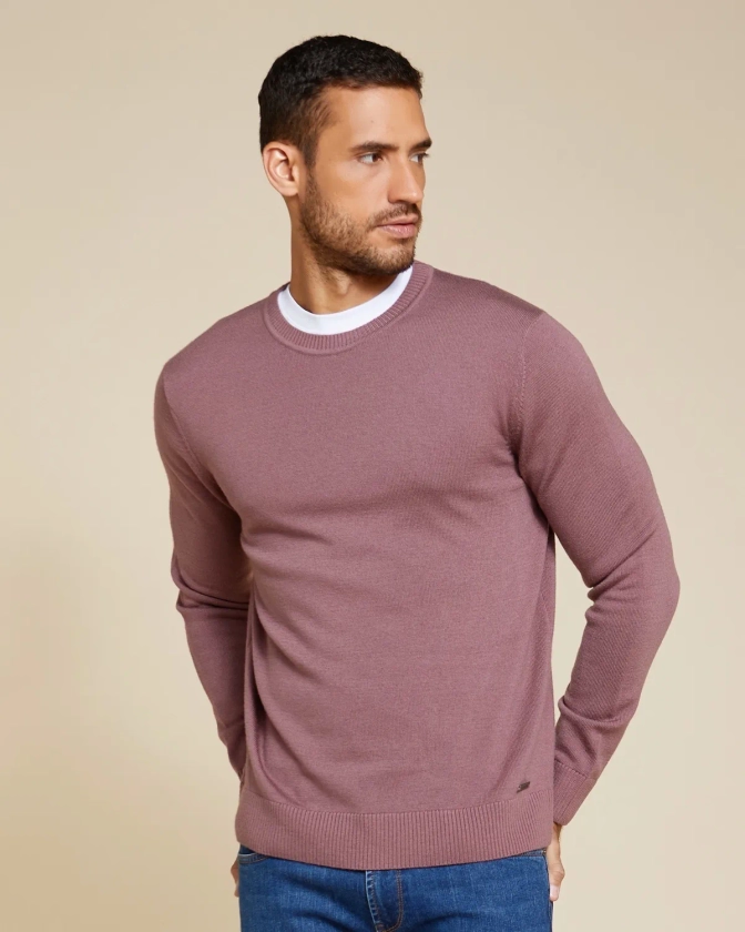 Paul Costelloe Living Garment Dyed Merino Crew Neck Jumper