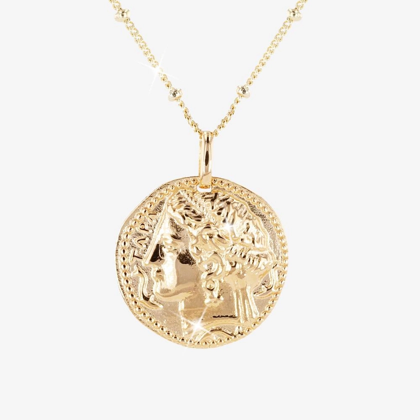 18ct Gold Vermeil on Silver Goddess Pendant Charm Necklace