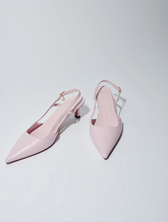 Pointed leather pumps - Pumps & Sandals | Maje